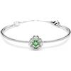 SWAROVSKI BRACCIALE RIGIDO UNA ANGELIC, VERDE, PLACCATO RODIO, 5757791