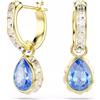 SWAROVSKI ORECCHINI A GOCCIA CHROMA, TAGLIO GOCCIA, FINITURA ORO 18K BLU
