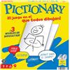 Mattel Games - Pictionary, l'iconico gioco da tavolo per tutta la famiglia, 2 squadre con indizi in spagnolo, pennarelli cancellabili, lavagnette e clessidra, giocattolo per bambini, 8+ anni, JDY00