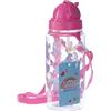 Puckator Borraccia per Bambini con Cannuccia 450ml - Unicorni - Linea Arcobaleno Incantato (BOT09)