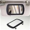 NexRen Specchietto cosmetico per auto con clip in acciaio a molla, specchio in vetro per trucco e parasole durante la guida