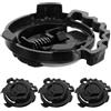 GOOHOCHY Helmet Visor Lock 4 Pezzi in Plastico Nero, Blocco Casco Moto | Motorcycle Helmet Visor Fastener, Clip per Visiera Casco, Viti Visiera Casco Moto