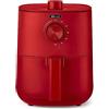 bella Friggitrice ad Aria Manuale da 3 L, Multifunzione 5-in-1 con Vassoio e Cestello Antiaderenti Rimovibili e Lavabili in Lavastoviglie, 1400 Watt, Rosso Opaco