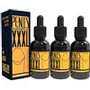 Generisch Olio per l'ingrandimento del pene, olio essenziale XXXL da 10 ml per uomo, gli uomini migliorano l'erezione e ritardano l'eiaculazione, ingrandimento per la crescita della potenza maschile (3PC,M)