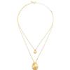 Breil, Collezione B Whisper, Collana da Donna in Acciaio Colorato, con Pendenti, Lunghezza Regolabile, Chiusura a Moschettone, Colore Gold, Misura 45 Cm, Gioielli Donna e Ragazza