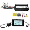DUANSIYU Centralina Monopattino Elettrico Controller for bici elettrica a onda sinusoidale 48V 52V 60V 72V 1500W-3000W 45A 3 modalità con display colorato(With SW900)
