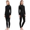 Vroomoto Muta da Surf da Donna a Corpo Intero Donna Muta Surf 3 Mm Manica Lunga SCR Neoprene Nuoto Invernale con Toppe Rinforzate al Ginocchio per Immersioni (Grigio L)
