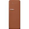Smeg linea Anni '50 Smeg Frigorifero monoporta con cerniere a destra a libera installazione FAB28RACM6 finitura amber clay da 60 cm