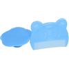 Luqeeg Spazzola per Cuoio Capelluto per Bambini, Spazzola per Cappelli a Culla, 2 Pezzi Spazzola da Bagno per Bambini in Silicone Spazzola per la Testa del Bambino Pettine Curvo per Bambini(Blu)