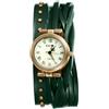 JewelryWe Orologio Analogico al Quarzo Punk: Orologio in Pelle Multifili in Pelle Halloween Numeri Romani Orologio da Uomo Donna