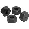 Dilwe Combinatore Esagonale RC, Adattatore Esagonale per Ruota Combinatore da 5 mm a 12 mm Disponibile per Camion Modello WPL D12 1/10 RC(Nero)
