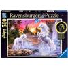 Ravensburger 14873 - Unicorni al Fiume, 500 Pezzi