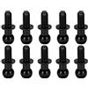 Dilwe 10 Pz RC Lega di Alluminio Testa A Sfera di Collegamento Pista Asta Testa A Sfera Vite di Collegamento Asta Ammortizzatore End Compatibile con TT01 TT02 RC Auto(Nero)