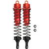 Dilwe Kit Ammortizzatore Olio 2 Pezzi RC 140 Mm, Ammortizzatore Regolabile a Riempimento D'olio per Slash 2WD 1/8 RC Auto(Rosso)