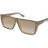 Saint Laurent SL 756 003 | Occhiali da Sole Graduati o Non Graduati | Prova Online | Plastica | Quadrati | Giallo, Trasparente | Adrialenti