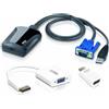 ATEN CV211CP-AT switch per keyboard-video-mouse (kvm) Nero [CV211CP-AT]