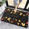 GUOCU Tappeti Natalizi Zerbino di Natale Creativo,Tappeti Bagno Antiscivolo con Motivo Natalizio,Tappetino da Bagno,Tappeto Cucina,Moquette,Zerbino di Benvenuto da Esterno per Interni G 60x90CM