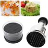 Zerodis Tritatutto Manuale, Trita Cipolle in Acciaio Inossidabile Lavabile in Lavastoviglie Multiuso per Verdure Aglio Noci Facile da Pulire Design Semplice per Casa Ristorante Uso