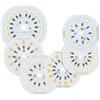 SPOUPKFKCK 5 pezzi lampada a LED 9 W 12 15 18 DC12V Ra80 2835 tallone lampadina circolare bianco caldo utilizzato luce mobile accessorio lavagna luminosa(5pcs Warm White,9W 12V 0.75A)