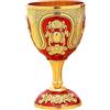 KiBcsLic Recipiente per Bevande Cerimoniale Medievale D'epoca, per Matrimonio, Ornamento Fatto a Mano, Retrò, Piccolo Motivo Floreale Inciso