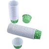 Zerodis 100 Pezzi Tazze Forno in Carta Oleata Involucro Custodia per Cupcake Muffin Baking Cup Pirottini Carta per Muffin Cupcake Torte Dolce Forno Decorazione per Nozze Compleanno Baby Shower Festa (Green)