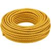 DIMELITALIA Colore Oro Gold, Sezione Conduttore 3x1,5mmq, CONFEZIONE 1 *** Cavo elettrico intrecciato in tessuto per impianti a vista