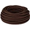 DIMELITALIA Colore Marrone, Sezione Conduttore 3x2,5mmq, CONFEZIONE 1 *** Cavo elettrico intrecciato in tessuto per impianti a vista