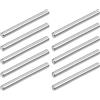 Generic XYWHPGV 10 Pz 4mm x 40mm Spina di riferimento 304 In Acciaio Inox Legno Letto a Castello Spine di riferimento Mensola Pioli Ripiani di Supporto Tono Argento(602d2 635c8 4ed2d 6ef58 4389e 55dba