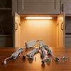 HEIBTENY Interruttore a sensore per porta dell'armadio, CC 12 V-24 V, per controllo della luce a LED, sensore touch automatico on/off, con rilevamento da 0 a 5 cm, per montaggio nascosto o per cucina