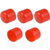 Generic XYWHPGV 5 pezzi tappi terminali in gomma da 26 mm ID vinile tappo terminale rotondo protezione filettatura vite rosso(376bd 97057 02e7e 1767b 960ad 1ae3f