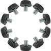 Generic XYWHPGV M8 x 10 x 22 mm Piedini di livellamento per mobili Piedini di livellamento regolabili Protezione da pavimento per piedini per armadietto da tavolo, confezione da 10 10(59a02 d3646 7b564 43ed0