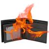 SUPYINI Magic Props Portafoglio, Novità, Trucco Magico Fiamma Fuoco Grande Portafoglio Fiamma Maghi Trucco Portafoglio Scenario Spettacolo Strada Portafoglio, Nero , Classico