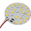 PIGLOLKINY 3/5/10/30w LED rotondo Chip Bead Lampada bianca calda Luci Filo 5V Lampadina scheda Sostituisci sorgente luminosa Dia 32/50/14mm(10W Warm 50mm,3pcs)