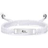 Vnox Bracciale bambini Personalizzato con Nome: Regali Battesimo Bimbo Bracciale Rosso Intrecciato Regolabile Personalizzabili Regalo Battesimo per Bambina Ragazza(S-Bianco)