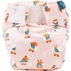 Feel Natural Ophelie Fox - Pannolino lavabile con inserto assorbente cucito per neonati da 3 a 17 kg, protezione impermeabile, per nascita, bambino riutilizzabile, igiene e apprendimento della pulizia