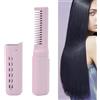banapoy Pettine per Lisciare I Capelli, 3 Temperatura Regolabile Senza Fili Ricaricabile Spazzola Lisciante Portatile per Donna, Strumento Professionale per Pettine Lo Styling Dei