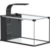 Acquario Casalingo Da 24l In Vetro Temperato Con Filtro Integrato E Luce Led, 45x25x25.5 Cm, Nero