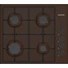 PremierTech® PremierTech Piano Cottura a Gas da 60cm, 4 Fuochi colore Marrone, incasso 56 x 48 cm, P460BN