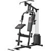 Stazione Fitness Multifunzione Power Tower Con Pesi Fino 45kg E Panca Imbottita, 135x103x210cm