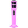 Generic Custodia in silicone per microfono wireless JBL PartyBox, custodia protettiva anti-rotolamento con base di supporto, antipolvere, antiurto, anti-goccia, custodia protettiva leggera antiscivolo (rosa)