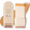 O'CHEAL Stick, fondotinta, contorno di lunga durata, leggero, schiarente, impurezze, fondotinta, stick di bellezza, trucco da 20 g, colore giallo marrone