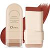 O'CHEAL Stick, fondotinta, contorno di lunga durata, leggero, schiarente, impurezze, fondotinta, stick di bellezza, trucco, 20 g, 07# marrone rosso