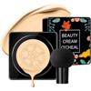 O'CHEAL Cuscino d'aria a forma di fungo CC crema, cuscino d'aria Beauty funghi BB Cream Foundation correttore per il viso Comestics 02#Naturale