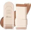 O'CHEAL Stick, fondotinta, a lunga durata, leggero, schiarente, impurezze, fondotinta, stick di bellezza, trucco da 20 g, marrone scuro