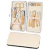 ALIIP Set Manicure Professionale, 12PC Set Tagliaunghie,Kit Pedicure Manicure per Uomo/Donna,Set Unghie Grooming Kit con Borsa da Viaggio, Oro Rosa
