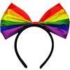 NOENNULL Pride Fascia Grande Arco Arcobaleno Cerchio per Capelli Gay Pride Fascia per Capelli Arcobaleno Colorato per Donne Ragazze Bambini Gay Pride Celebrazione Parate Copricapo (Liucai)