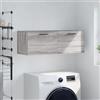 Owoxanthellate Sonoma - Armadietto da parete grigio, 100 x 36,5 x 35 cm, in legno dal design moderno, robusto con ampio spazio per soggiorno, corridoio, camera da letto