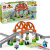 LEGO DUPLO Train Bridge and Tracks Expansion Set - Educational Learning Toy for