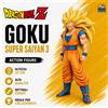 Action Figure Goku Super Sayan 3 Dragon Ball Z 28cm Statua da Collezione Anime