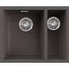 Elleci Lavello Elleci Incasso 1 vasca e mezzo 55,6x45,6 Zen 150 Keratek Cocoa LKZ15087